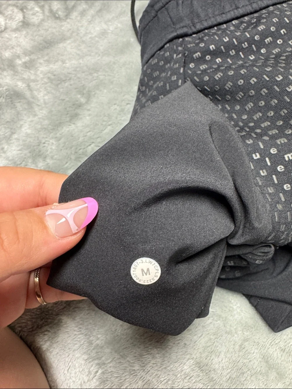 lululemon athletica Black Athletic Shorts with Perforated Side Panels